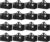 16 Pack Extra Large Heavy Duty Moving Bags, Black Storage Bins with Lids, Reinforced Handles & Heavy-Duty Zippers Moving Boxes Storage Bags Totes for Clothes Packing, Dorms, College Supplies, Black