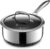 HexClad 3 Quart Hybrid Nonstick Sauce Pan Pot with Lid, Stay-Cool Handle, Dishwasher Safe, Induction Ready, Compatible with All Cooktops