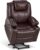 MCombo Electric Power Lift Recliner Chair Sofa with Massage and Heat for Elderly, 3 Positions, 2 Side Pockets, and Cup Holders, USB Ports, Faux Leather 7040 (Dark Brown, Medium)