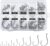 150PCS Circle Hooks, Strong High Carbon Steel Fresh and Saltwater Fishing Hooks, Variety of Different Sizes Circle Hook – Size:#1 1/0 2/0 3/0 4/0 5/0 6/0 8/0