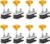 Window Locks, 8 Sets Sliding Security Window Lock with Key for Vertical & Horizontal Sliding Windows & Sliding Doors, Adjustable Window Locks Security Window Stoppers for Patio Bedroom Home and Office