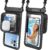 Niveaya [Floatable Floating Waterproof Phone Pouch 2 Pack-Up to 8.5″, Large Space Adjustable Neck Lanyard Waterproof Phone Case, Phone Dry Bags for Vacation Beach Pool Kayak Cruise Travel Essentials