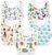 KiddyStar Organic Cotton Baby Drool Bibs | Soft, Adjustable, Absorbent, Unisex Teething Bandana Bibs for Babies