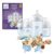 Philips Avent Natural Response Baby Gift Set – 3X 4oz Blue Bottles with Slow Flow Nipples (Flow 2), 1x 9oz Blue Bottle with Medium Flow Nipple (Flow 3), 2X Soothie Pacifiers 0-3m, SCD838/04