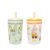 Zak Designs Kelso Toddler Cups For Travel or At Home, 15oz 2-Pack Durable Plastic Sippy Cups With Leak-Proof Design is Perfect For Kids (Silly Goose, Harvest)