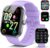 Smart Watch for Men Women (Answer/Make Call), 1.83″ HD Touchscreen Fitness Tracker, 110+ Sport Modes, Fitness Watch with Heart Rate/Sleep Monitor/Step, IP68 Waterproof Smartwatch for Android,Purple