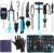 RoundFunny 14 Pcs Fishing Tool Kit, Fillet Knife, Fishing Pliers with Lanyard, Digital Scale, Lip Gripper, Hook Remover Fish Scaler Braid Scissors Gloves Sharpening Rod Retractor Towel Bag