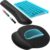 KTRIO Ergonomic Keyboard Wrist Rest & Mouse Pad with Wrist Rest, Black | Memory Foam Wrist Support, Ergonomic Design, Non-Slip Base, Office and Home Use