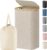 Lifewit 100L Laundry Basket with Lid, Clothes Hampers for Laundry with Bamboo Handles and 1 Removable Bag, Large Foldable Laundry Hamper for Bedroom, Bathroom, Dorm, Laundry Room, Beige