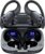 PocBuds Bluetooth Headphones Wireless Earbuds 80hrs Playtime Wireless Charging Case Digital Display Sports Ear Buds with Earhook Deep Bass IPX7 Waterproof Over-Ear Earphones for TV Phone Laptop Black