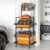 YQSLYSF Fishing Rod Holders for Garage with Pegboard & Metal Mesh Basket, Fishing Rod Storage Rack, Vertical Fishing Pole Holder for Up to 12 -24 Poles, Tackle Gear Organizer