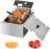 Deep Fryer with Basket Stainless Steel Countertop Electric Fryer for Home and Commercial Use, Oil Fryer with Temperature Control and Double Overheat Protection (6L)