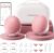 Momcozy Breast Pump Hands Free Upgraded Mobile Flow | M9, App Discreet Control with Personalized Multi-Modes & 15 Levels, Wearable Breast Pump 24mm, 2 Pack Cozy Red