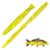 Fish Measuring Board, 32-Inch Foldable Fish Ruler with Lanyard Eyelet, Lightweight Bump Board for Boat and Kayak, Folds to 16 Inches, Dual-Sided Inch/CM Scale, Yellow