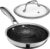 HexClad 7 Inch Hybrid Nonstick Frying Pan with Lid, Stay-Cool Handle, Dishwasher and Oven Safe, Induction Ready, Frying Pan Skillet Compatible with All Cooktops