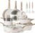 CAROTE 21pcs Pots and Pans Set, Nonstick Cookware Sets, Induction Cookware Kitchen Set Non Stick Cooking Set w/Frying Pans & Saucepans (PFOS, PFOA Free)