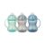 Nuby 3 Piece No-Spill Grip N’ Sip Cup with Soft Flex Spout, 2 Handle with Clik It Lock Feature, Neutral,10 Ounce