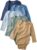 Butterblu Blake 5-Pack Long Sleeve Bodysuits 100% Organic Cotton Baby Clothes for Boys and Girls