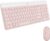 Logitech MK470 Slim Wireless Keyboard and Mouse Combo – Modern Compact Layout, Ultra Quiet, 2.4 GHz USB Receiver, Plug n’ Play Connectivity, Compatible with Windows – Rose