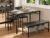 Gizoon Kitchen Table and 2 Chairs for 4 with Bench, 4 Piece Dining Table Set for Small Space, Apartment | Space-saving black 4-piece dinette set with metal storage rack. Includes 2 ergonomic chairs and 1 bench. Easy to clean.