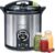 Presto 02152 17-Quart Digital Pressure Canner – Digital Display, Waterbath Capable, 10 Built-In Safety Features, Recipe Book, Stainless Steel