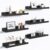 upsimples Floating Shelves for Wall, Wall Shelves for Decor Storage Set of 6, Wall Mounted Wood Shelf for Bedroom, Living Room, Bathroom, Kitchen, Picture Ledge Shelf, Black