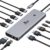 13 in 1 USB C Docking Station – Dual Monitor, Triple Display, 8 USB C/A Ports, Ethernet, Audio – LIONWEI USB C Hub for MacBook,Dell,HP,Lenovo,Surface