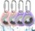 UNBREAKcable AirTag Holder for Apple – 4 Pack Air Tag Case [Professional Carabiner] [Waterproof] [Shockproof] TPU AirTag Keychain for Kids, Pets, Keys, Luggage, Backpacks