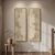 Long Narrow Framed Neutral Abstract Vertical Wall Art Set of 2, Oversized Modern Canvas Prints Paintings Artwork for Walls, Beige Minimalist Pictures for Hallway Entryway Living Room Bedroom Wall Decor