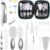 Baby Healthcare and Grooming Kit for Newborn Kids, 31PCS Upgraded Safety Baby Care Kit, Newborn Nursery Health Care Set, Baby Care Products （Grey White)