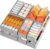Criusia 12 Pack Sock Underwear Drawer Organizer Dividers, 116 Cells Fabric Foldable Dresser Closet Organizers and Storage Bins for Baby Clothing, Women Men Underwear Socks, Bra, Ties, Scarf