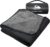 Large Outdoor Waterproof Blanket Extra Thick Fleece Stadium Blanket for Camping, Car, Pet, Picnics – Windproof, Wearable, Machine Washable 80″ x 58″ (Black Gray)