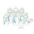 Dr. Brown’s Anti-Colic Options+ Wide-Neck Baby Bottle Feeding Set, 5 oz/9 oz, with Bottle Travel Caps (Packaging May Vary)