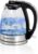 Hamilton Beach 1 Liter Electric Tea Kettle, Water Boiler & Heater | Fast Boiling 1500 Watts | BPA Free | Cordless Serving | Auto-Shutoff & Boil-Dry Protection | Blue LED | Clear Glass