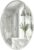 20 x 28 Inch Oval Bathroom Mirror, Frameless Beveled Vanity Mirror for Over Sink, Solid-Backed 2-Way Wall Mirror for Powder Room and Entryway