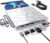 BPAKDU External CD/DVD Drive for Laptop, DVD Player for Laptop, 8 in 1 USB 3.0 Ultra-Slim Portable, CD Burner External Disk Drive Optical Compatible with Desktop Mac,Windows (Silver)