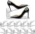 10 Pack Clear Shoe Slots Organizer – Adjustable Height 3.7”to 7.7” Shoe stackers for a pair of shoes ,Shoe rack storage shoe space saver 50%,Easy to assemble shoe hold shoe organizer for cloest