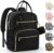 Pritent Diaper Bag Backpack,Baby Essentials Diapers Bag with Pacifier Case,Multipurpose Stylish Large Capacity Travel Backpack for Baby Girl/Boy(M-Black)