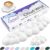 Sushret Cloud Wrist Rest Keyboard, Cloud Keyboard Wrist Pad Set with PU Leather Memory Foam, Cute Arm Rest for Palm Support, PC/Gaming Desk Accessories/Office Setup/Computer Hand Cushion – White