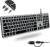 Macally Wired Keyboard for Mac with USB Hub (2X USB-A / 1x USB-C) – Compatible Backlit Apple Keyboard with Dual Interface – Auto OS Detection for Mac, MacBook Pro/Air, iMac, PC, Android, iPad, iOS