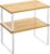 SONGMICS Cabinet Organizer Shelf, Set of 2 Kitchen Counter Shelves, Kitchen Storage, Spice Rack, Stackable, Expandable, Metal and Engineered Wood, 11.7 Inches, Cloud White and Natural Beige UKCS02NW