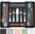 ukeetap Extra Large Expandable Silverware Organizer, BPA-Free Food-Safe Cutlery Flatware Organizer, Kitchen Utensil Drawer Organizer, Adjustable Silverware Holder for Spoons Forks Knives, Black