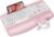 Wireless Keyboard and Mouse Combo, Full-Sized Ergonomic Wave Keys Keyboard with Memory Foam Wrist Rest & Phone Holder, 2.4G Quiet Keyboard Mouse Work Setup for PC Laptop, Office or Home (Pink)