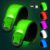Fitense Rechargeable LED Armband 2-Pack, High Visibility Running Gear for Night Safety, 5 Colors & 3 Modes Light Up Wristbands for Night Walking, Cycling, Running Gift for Women Men Kids，White