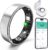 Smart Ring with Sleep Monitoring, Step Counting, Heart Rate for iPhone and Android, No Subscription Fee, IP68 Waterproof Health Tracker (Silver, 10)