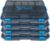 Reaction Tackle Standard Tackle Trays, Plastic Tackle Box Organizers with Four Secure Latches, Removable Dividers and Semi Transparent Lid for Fishing Storage – 3600 (4-Pack)