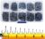 300PCS Small High-Carbon Steel Barbed Fishing Hooks,Hole,10 Sizes | Small High-Carbon Steel Barbed Fishing Hooks with Holes, 10 Specifications of Fishing Hooks, Portable Boxed Hooks