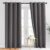 NICETOWN Gray Blackout Curtains for Bedroom 84 inches Long – Thermal Drapes Grommet Room Darkening Light Blocking Curtains Window Treatments for Living Room (2 Panels, W52 x L84, Grey)