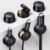 UGREEN Magnetic Cable Management Clips, 360° Rotation Desk Cord Organizer 1s Fast Locking, Strong Adhesive Cable Holder Fits Cables Wires for Workspace, Nightstand, Home Office,Car