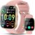 Smart Watch for Women, 1.85″ TFT-Touch Screen Smartwatch with Call Function, 112 Sport Modes, Fitness Tracker with 24/7 Heart Rate/Sleep Monitor, IP68 Waterproof, Fitness Watch for Android/iOS, Pink